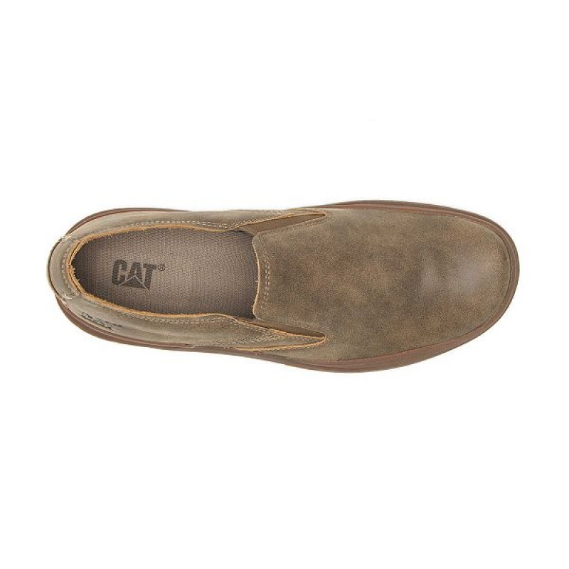 Men's Caterpillar Fused Slip On Brown | 837156-TCO