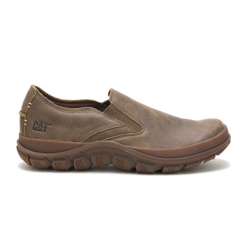 Men\'s Caterpillar Fused Slip On Brown | 837156-TCO