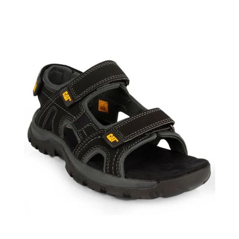 Men\'s Caterpillar Giles Sandals Black | 764032-QAB