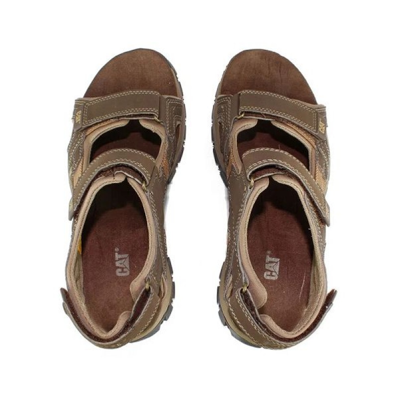 Men's Caterpillar Giles Sandals Brown | 942716-BPF