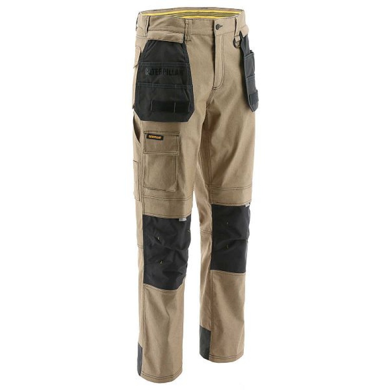 Men\'s Caterpillar H2O Defender Pants Dark / Brown | 493510-BDN