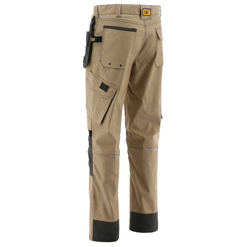 Men's Caterpillar H2O Defender Pants Dark / Brown | 204961-BNP