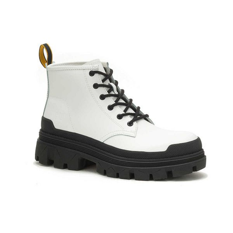 Men's Caterpillar Hardwear Mid Boots White | 106945-TMC