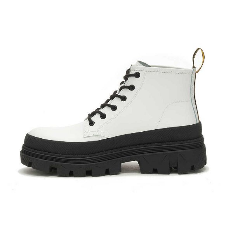 Men's Caterpillar Hardwear Mid Boots White | 106945-TMC