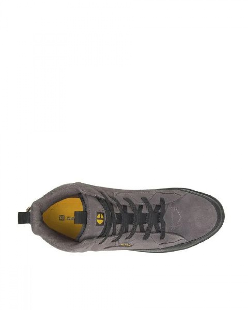 Men's Caterpillar Hex Hi Utility Sneakers Grey / Black | 083571-CEO