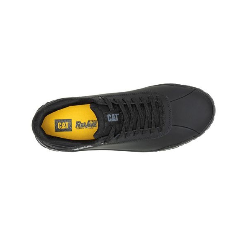 Men's Caterpillar Hex Plus Sneakers Black / Black | 183695-JRU