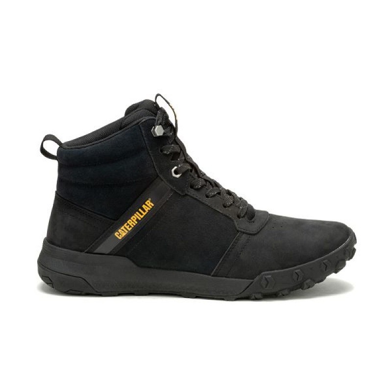 Men's Caterpillar Hex Ready Mid Boots Black / Black | 034827-OJI