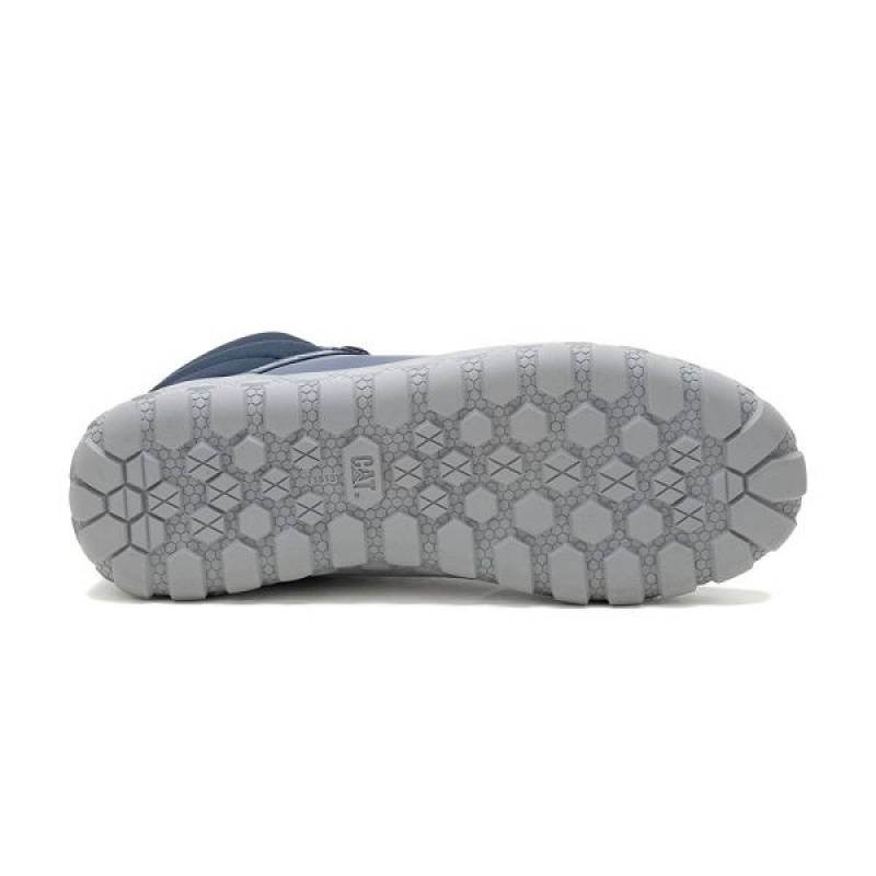 Men's Caterpillar Hex + Mid Sneakers Indigo | 362590-YVX