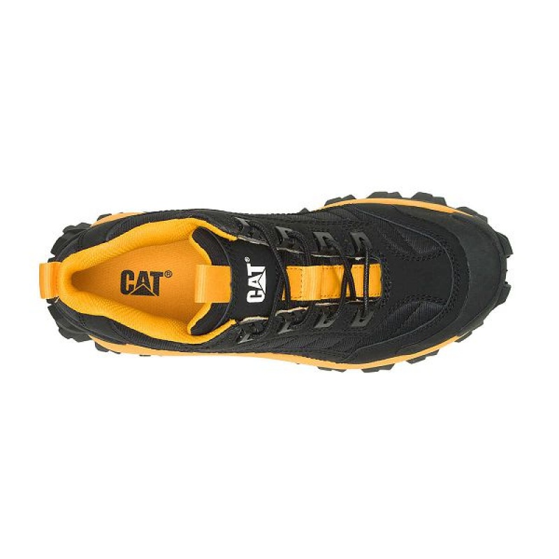 Men's Caterpillar Intruder Sneakers Black / Yellow | 175890-FHW