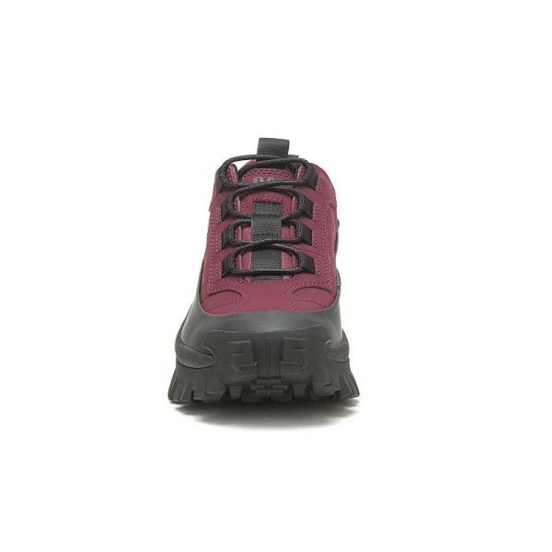 Men's Caterpillar Intruder Waterproof Galosh Sneakers Black / Burgundy | 235708-ELC