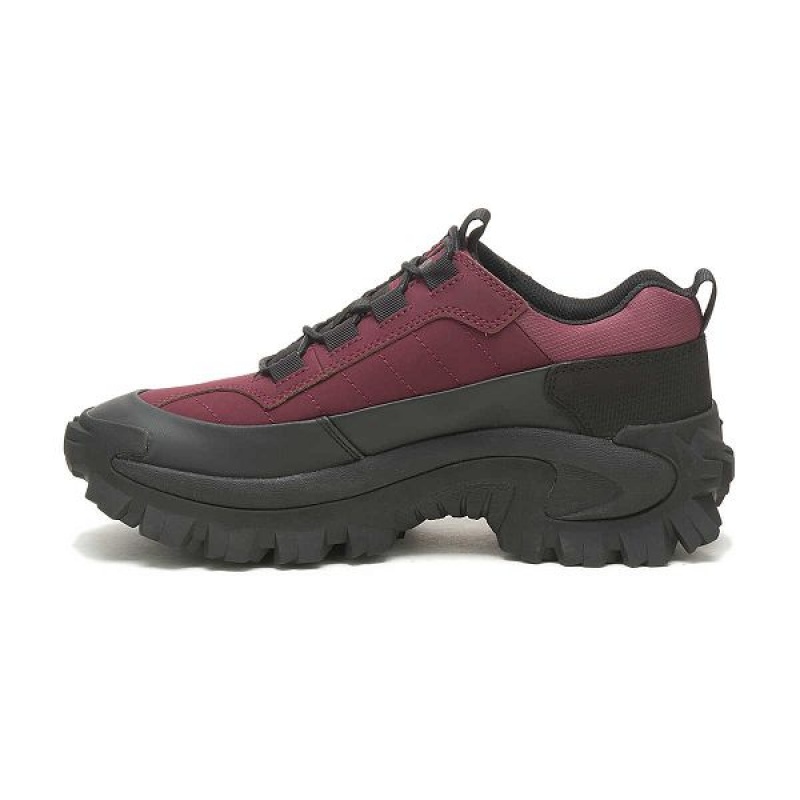 Men's Caterpillar Intruder Waterproof Galosh Sneakers Black / Burgundy | 235708-ELC