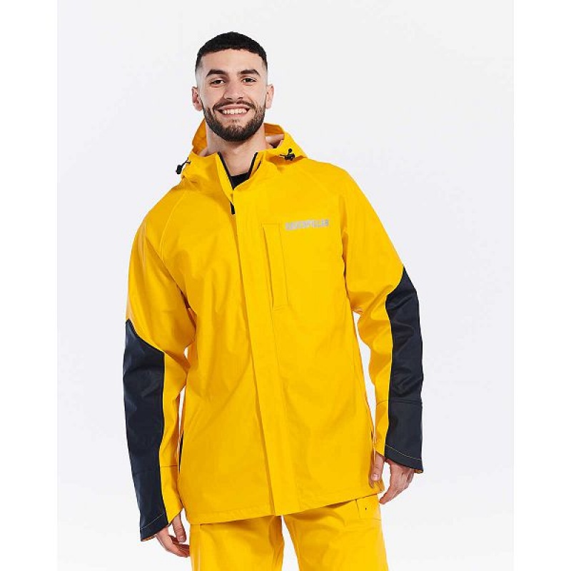 Men's Caterpillar Longshore Jackets Yellow | 654178-WUE