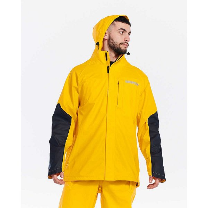 Men's Caterpillar Longshore Jackets Yellow | 654178-WUE