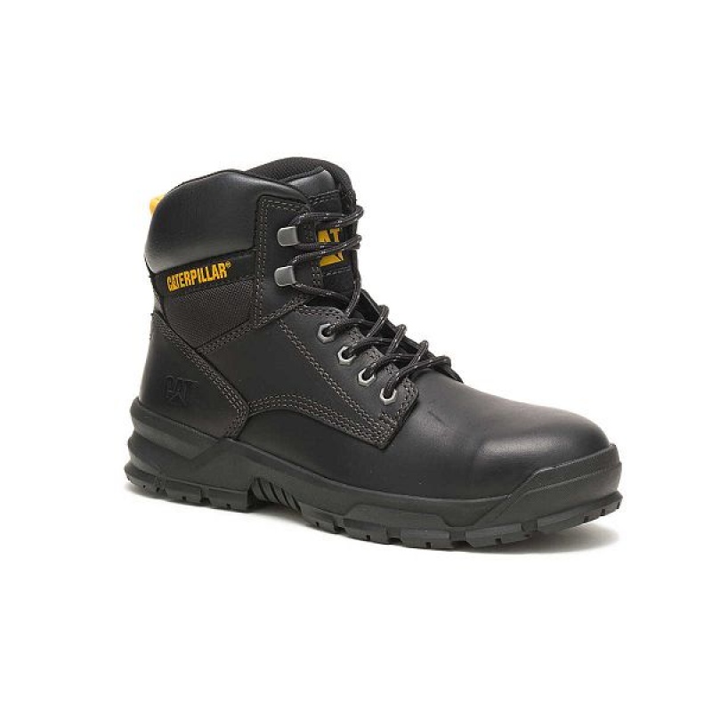 Men's Caterpillar Mobilize Alloy Toe Work Boots Black | 971523-GRE