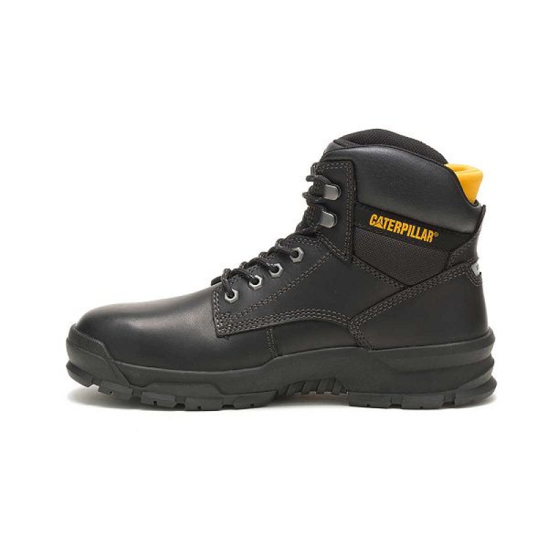 Men's Caterpillar Mobilize Alloy Toe Work Boots Black | 971523-GRE