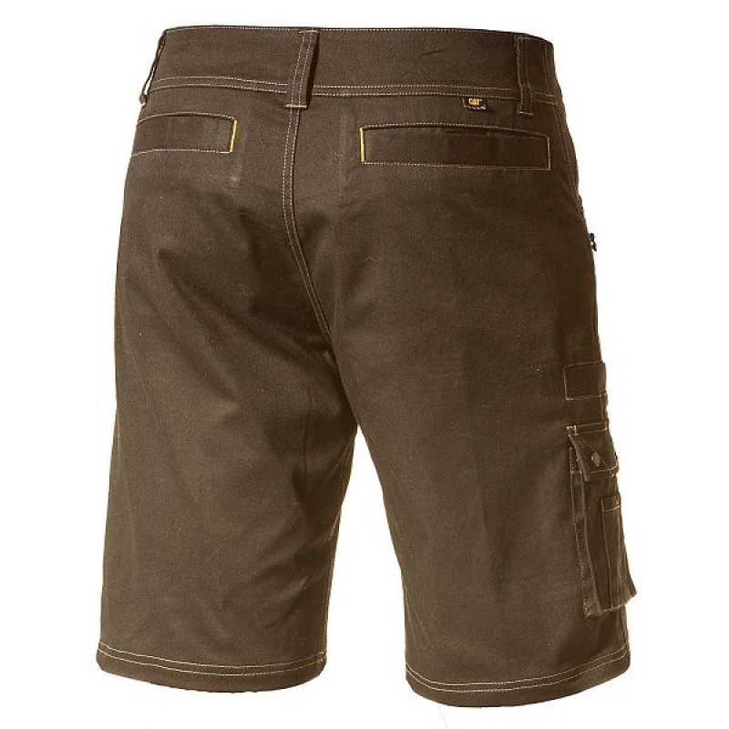 Men's Caterpillar Operator Flex Shorts Brown | 647915-DBF