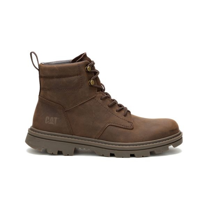 Men's Caterpillar Practitioner Mid Boots Dark / Brown | 289043-VFY