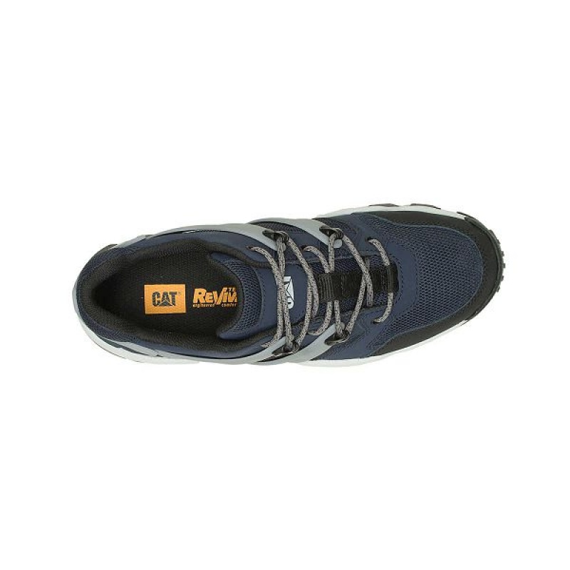 Men's Caterpillar Reactor Refresh Sneakers Navy | 819752-CLK