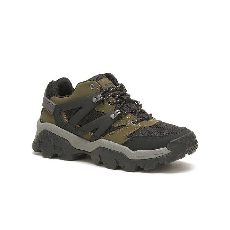 Men's Caterpillar Reactor Sneakers Dark / Olive / Black | 183796-YWB