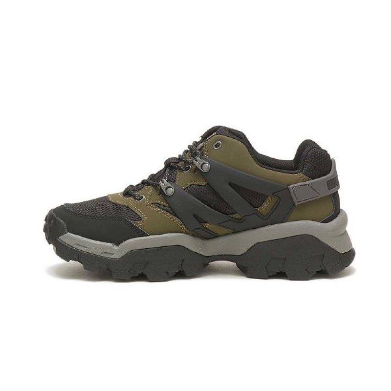 Men's Caterpillar Reactor Sneakers Dark / Olive / Black | 183796-YWB