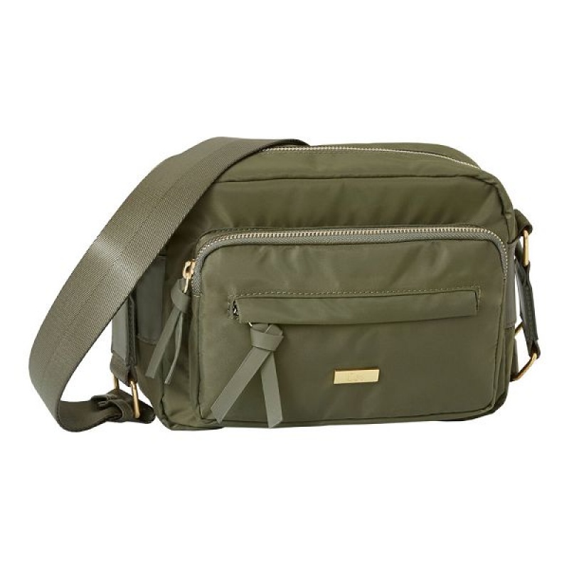 Men\'s Caterpillar Regular Crossbody Bags Olive / Green | 872905-PFM