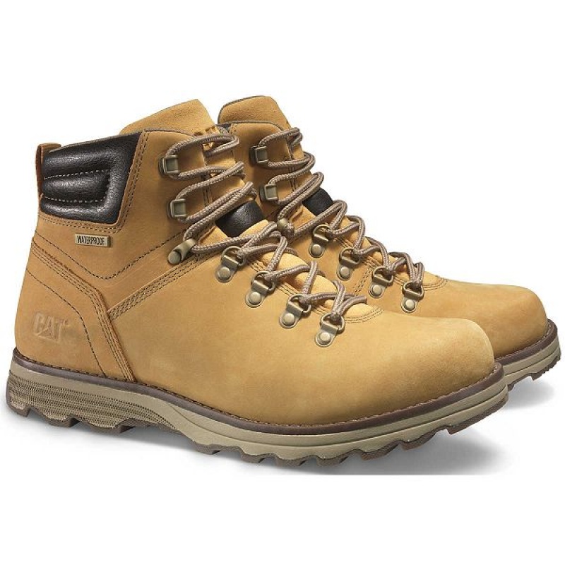 Men's Caterpillar Sire Waterproof Boots Brown | 072431-ZNK