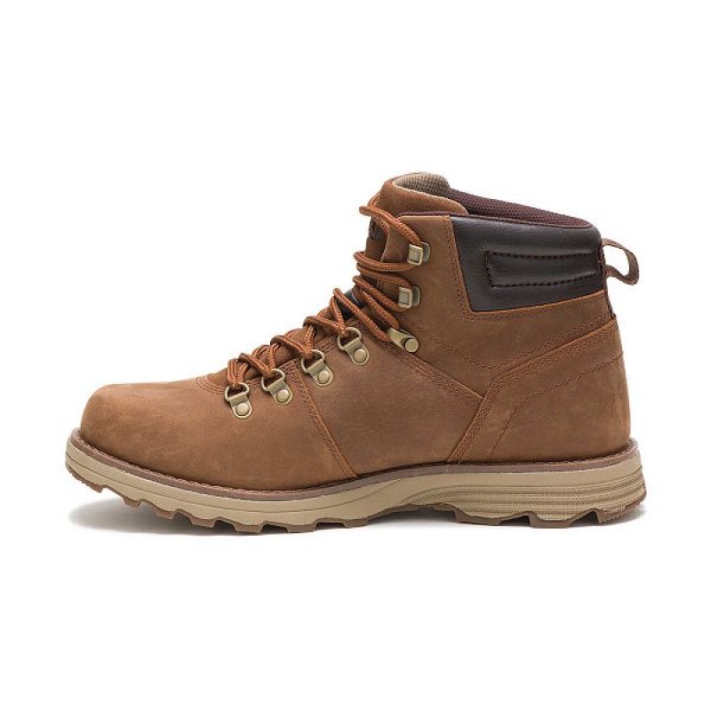 Men's Caterpillar Sire Waterproof Boots Brown | 923054-QHM