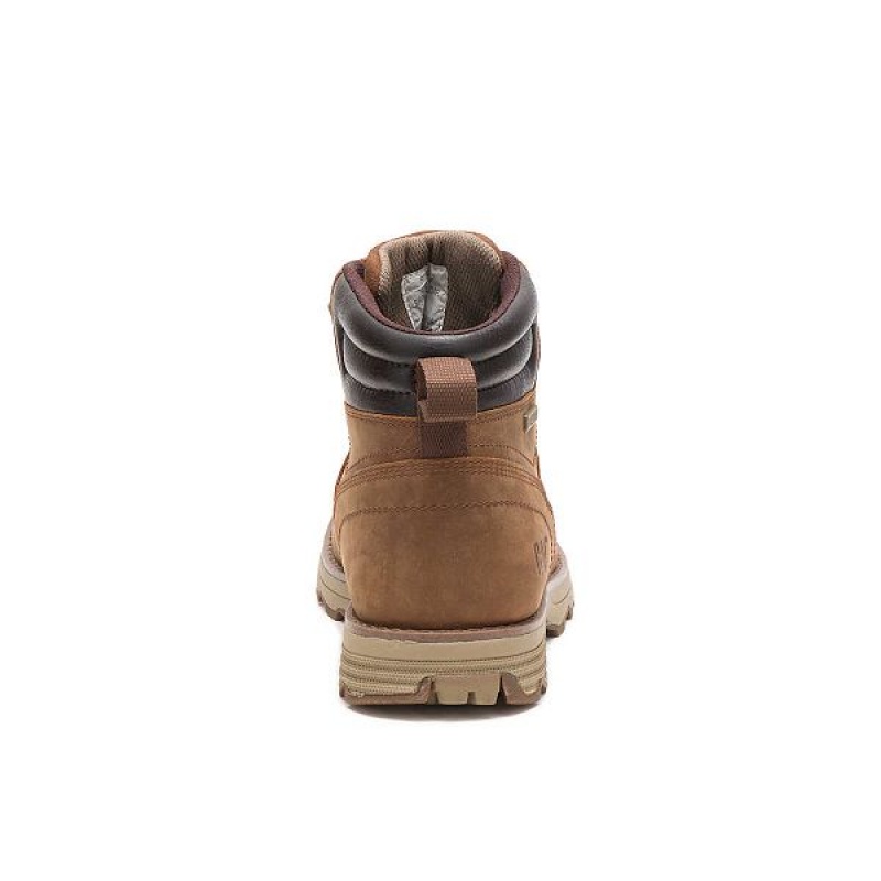 Men's Caterpillar Sire Waterproof Boots Brown | 923054-QHM