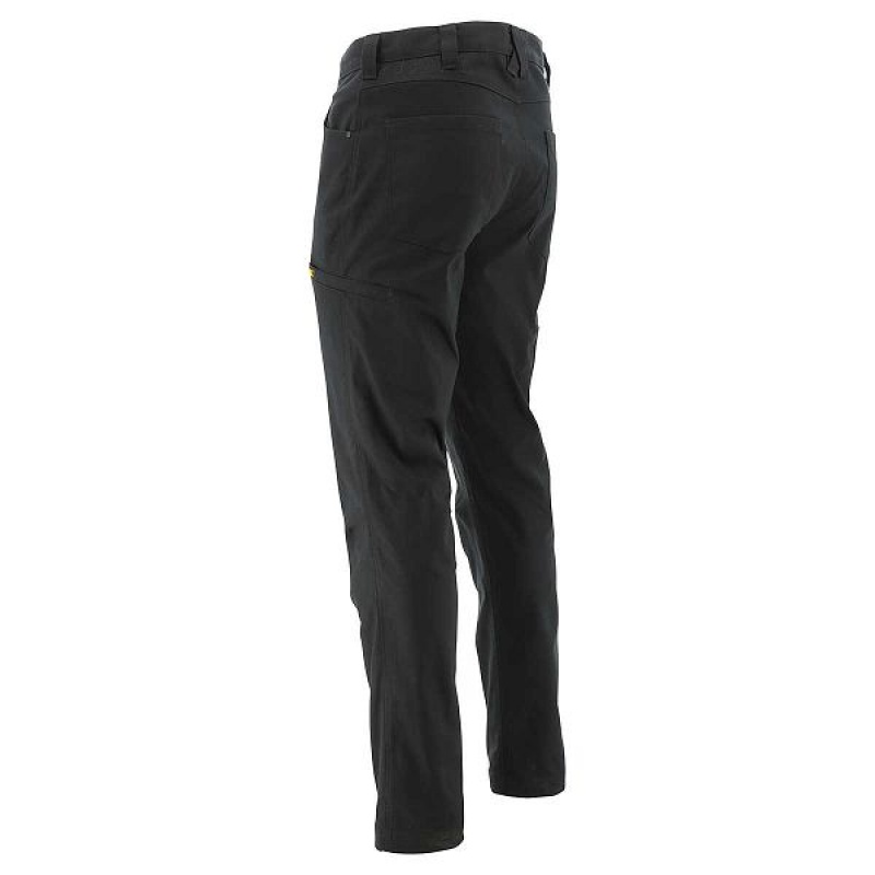 Men's Caterpillar Stretch Canvas Utility Pants Black | 089135-DXB