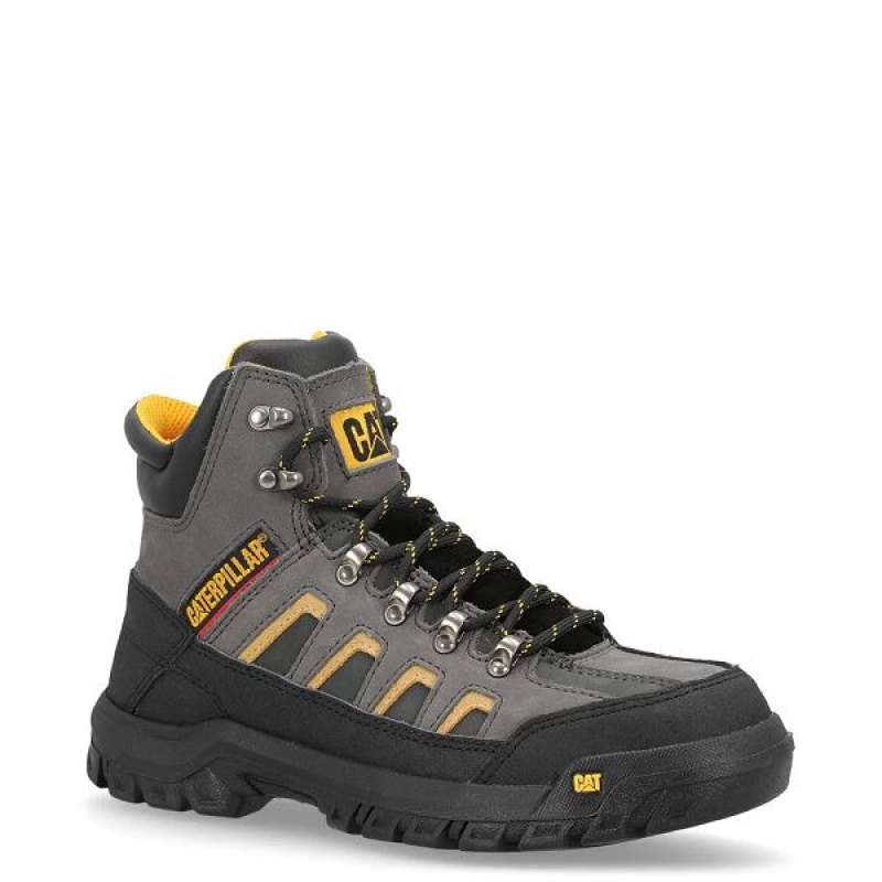 Men's Caterpillar Threshold CAG ST M4M Industrial Work Boots Grey / Black | 861453-FJZ