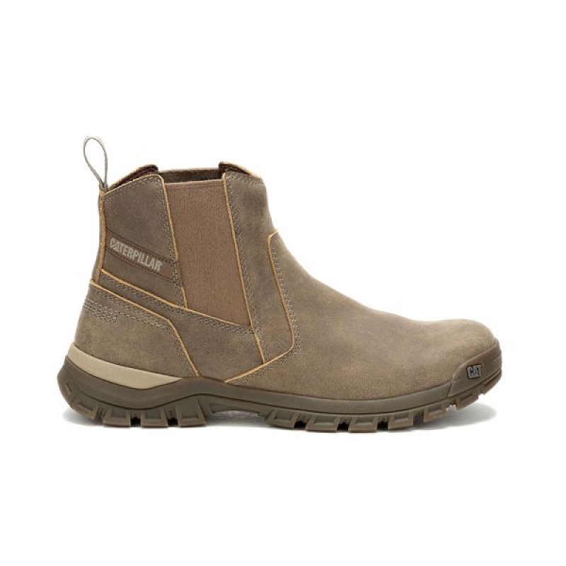 Men's Caterpillar Threshold Chelsea Boots Brown | 123607-CGZ