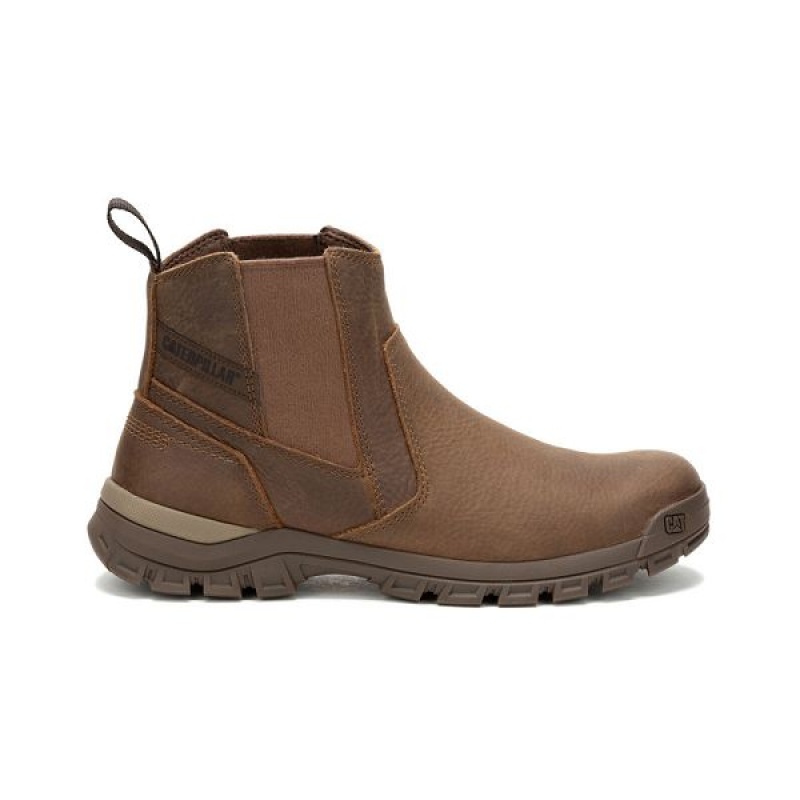 Men's Caterpillar Threshold Chelsea Boots Light / Brown | 102976-KOP