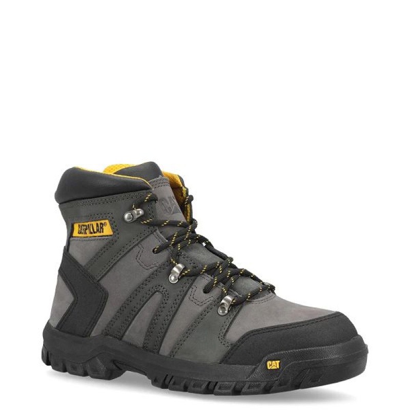 Men's Caterpillar Threshold HKR ST M4M Industrial Work Boots Black | 346215-QDZ