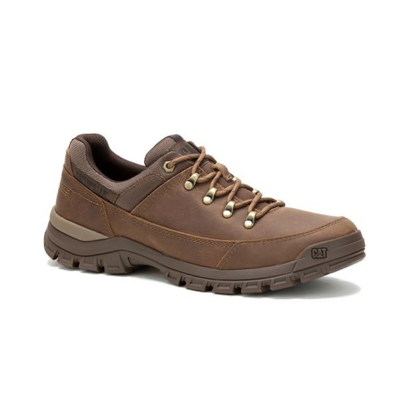 Men\'s Caterpillar Threshold Hiker Low Hiking Shoes Light / Brown | 470213-NAY