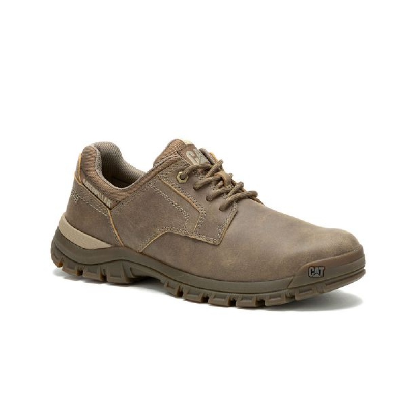 Men\'s Caterpillar Threshold Lace Low Casual Shoes Brown | 423917-GMX