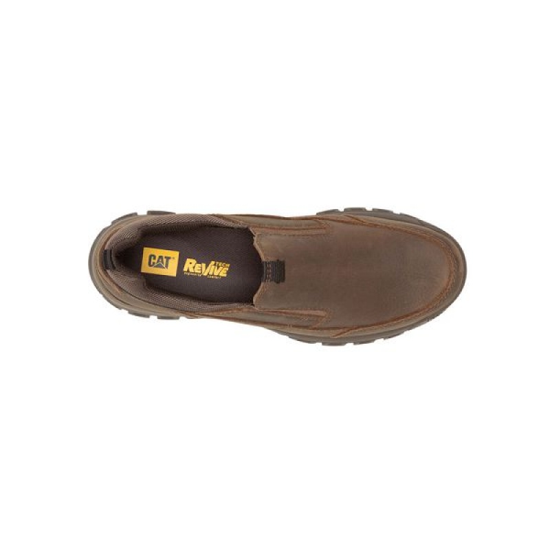 Men's Caterpillar Threshold Slip On Light / Brown | 269307-BCD