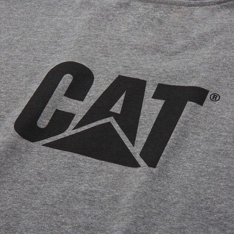 Men's Caterpillar Trademark Tee T-Shirt Dark / Grey | 568097-XOP