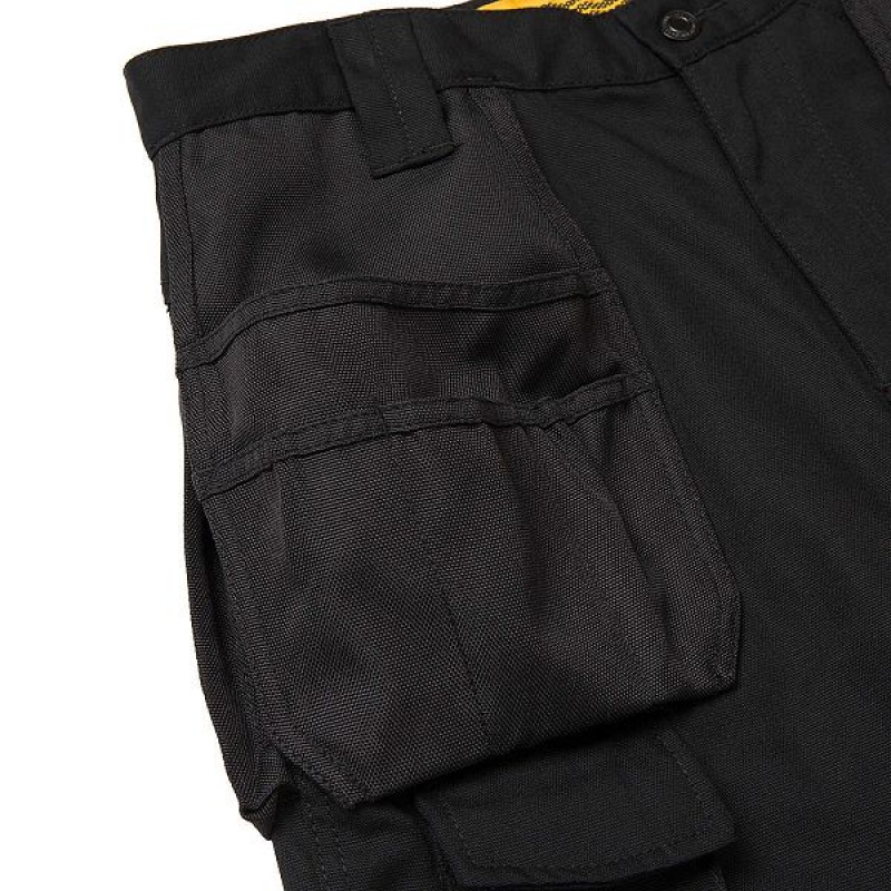 Men's Caterpillar Trademark Trouser Pants Black | 160748-GYM