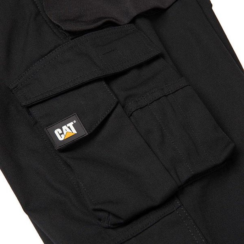 Men's Caterpillar Trademark Trouser Pants Black | 160748-GYM