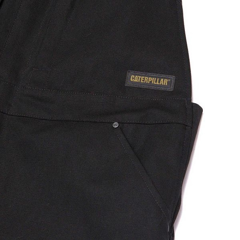 Men's Caterpillar Triton Insulated Bib Pants Black | 047291-HVN