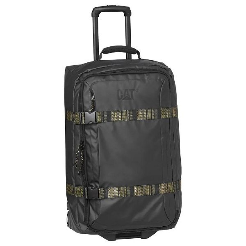 Men's Caterpillar Unisex The Sixty Wheeled Duffel S Cat Luggages Black | 720451-MXP