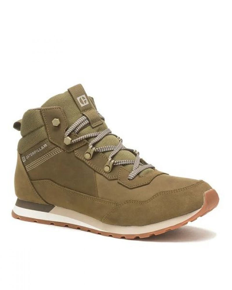 Men's Caterpillar Ventura Hiker Hi Sneakers Olive | 905347-WKY