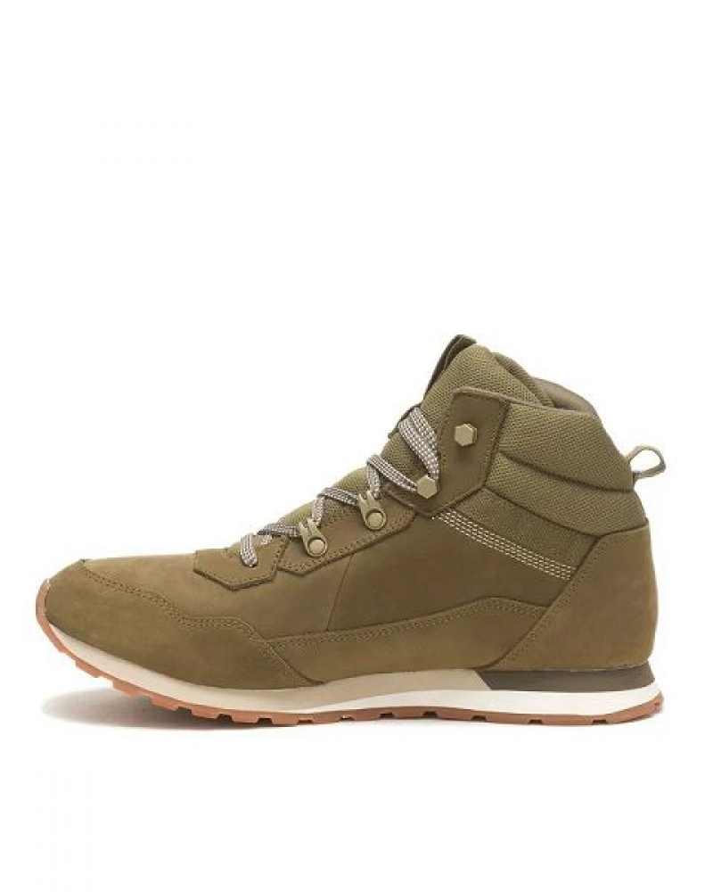 Men's Caterpillar Ventura Hiker Hi Sneakers Olive | 905347-WKY