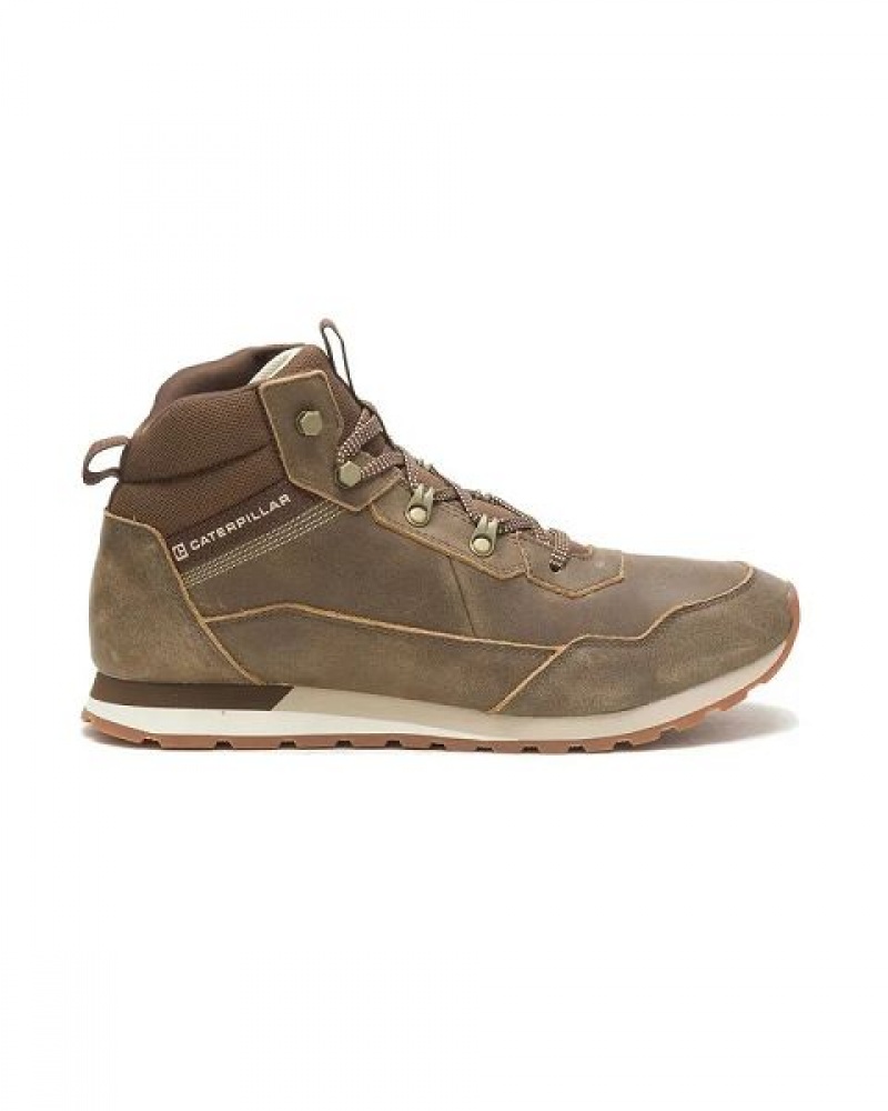 Men's Caterpillar Ventura Hiker Hi Sneakers Brown | 942371-NGO