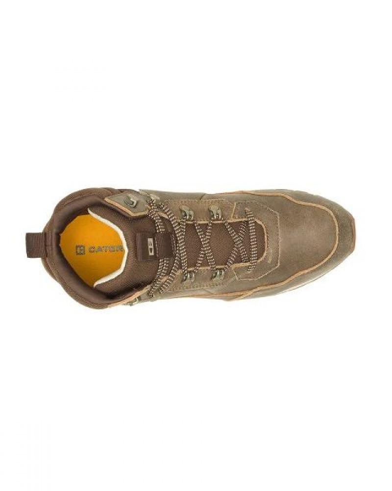 Men's Caterpillar Ventura Hiker Hi Sneakers Brown | 942371-NGO