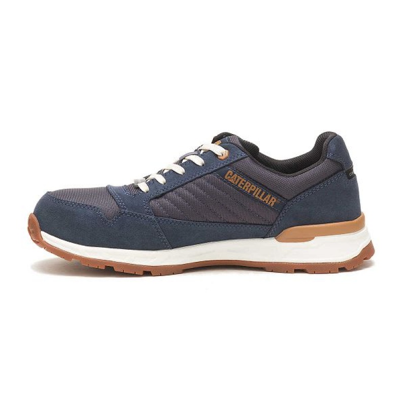 Men's Caterpillar Venward Composite Toe Work Shoes Navy | 126709-OYD