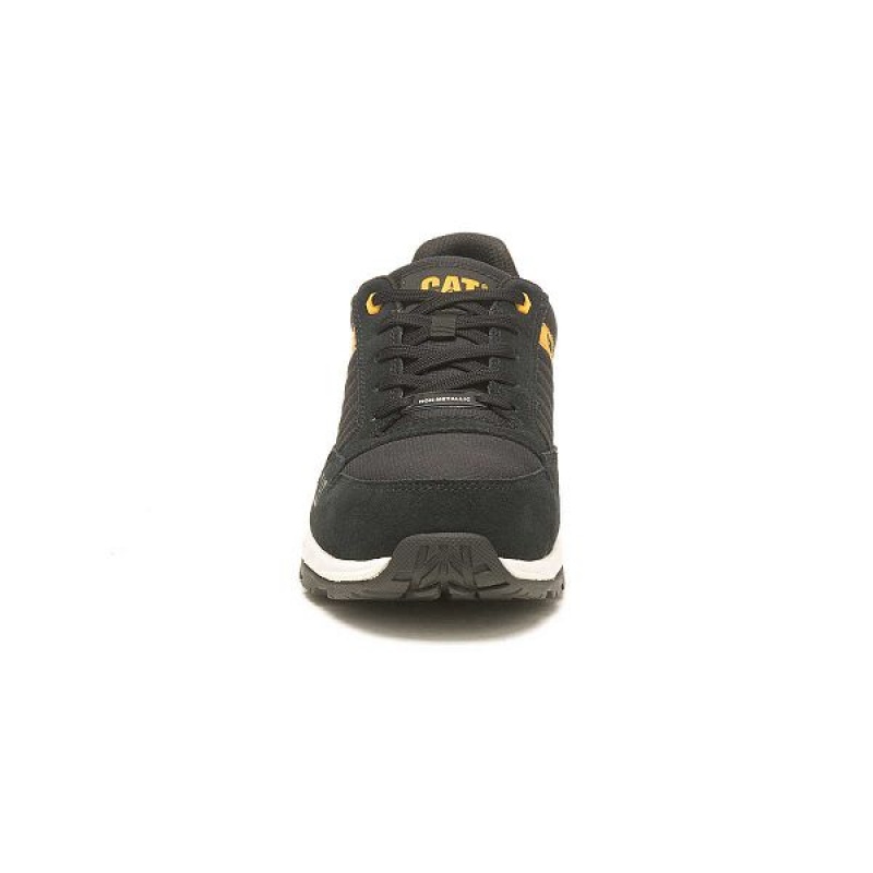 Men's Caterpillar Venward Composite Toe Work Shoes Black / Yellow | 386502-CJU