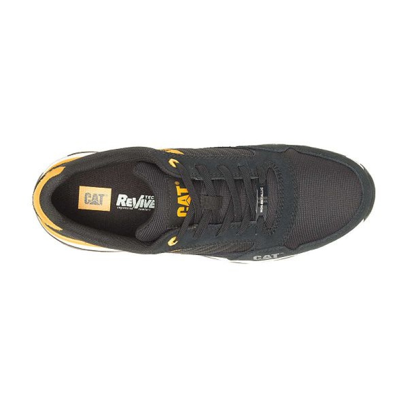 Men's Caterpillar Venward Composite Toe Work Shoes Black / Yellow | 386502-CJU