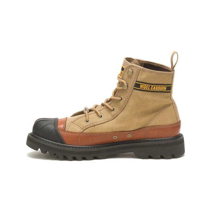 Women's Caterpillar Cat Footwear x Nigel Cabourn Omaha Boots Brown | 057834-OEQ