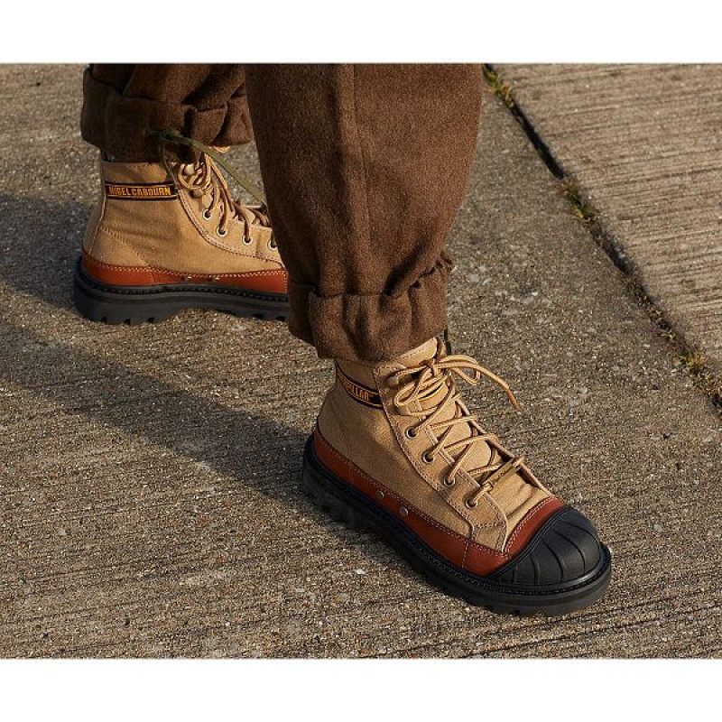 Women's Caterpillar Cat Footwear x Nigel Cabourn Omaha Boots Brown | 057834-OEQ